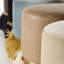 Leather Ostrich Fluff Pouf-2048786897