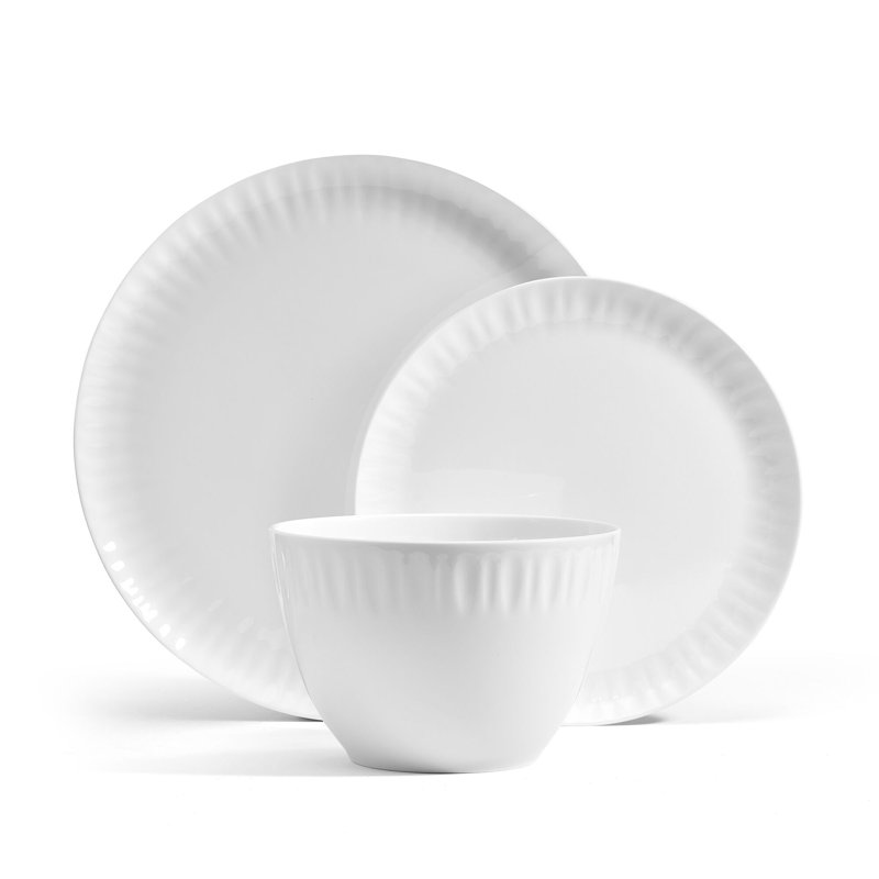 Mikasa Franklyn 12-Piece Bone China Dinnerware Set