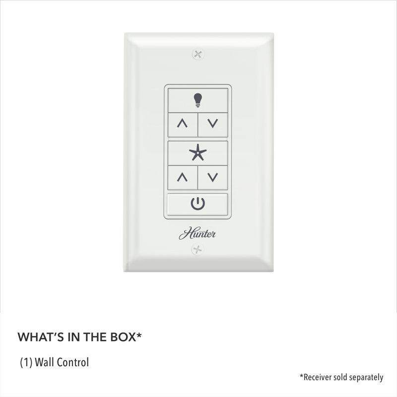 White Satin 3-Toggle Fan Wall Control with PVC Plate