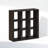 Furinno Cubic Open Back Multipurpose Clothing & Closet Storage Organizer Shelf, 9-Cube-552124375