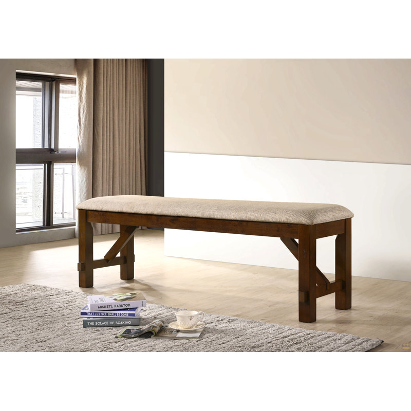 Karven Solid Wood Dining Bench, Cherry