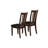 Set Of Two Dining Chairs With Slat Back Design