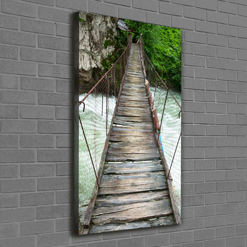 Suspension Bridge - Wrapped Canvas Print