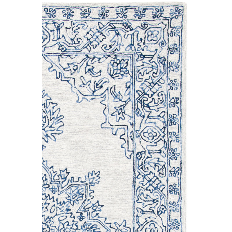 Tapis oriental en laine touffeté à la main Bushra, Tapis de couloir 2 pi 3 po x 9 pi