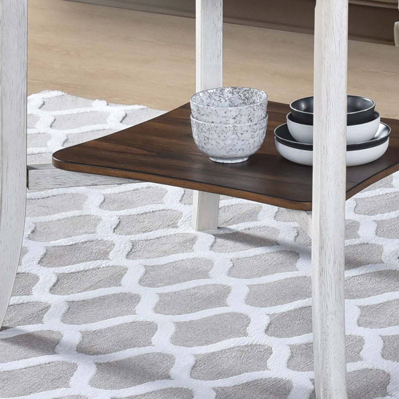 Ensemble de table ronde avec table ouverte et 4 chaises