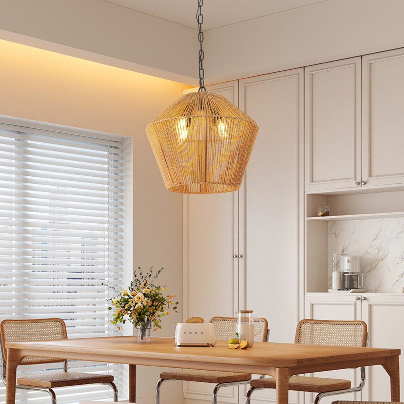 Luminaire suspendu en fer 4 lumières