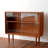 Mid-Century Solid Cherry Glass Sliding Sideboard