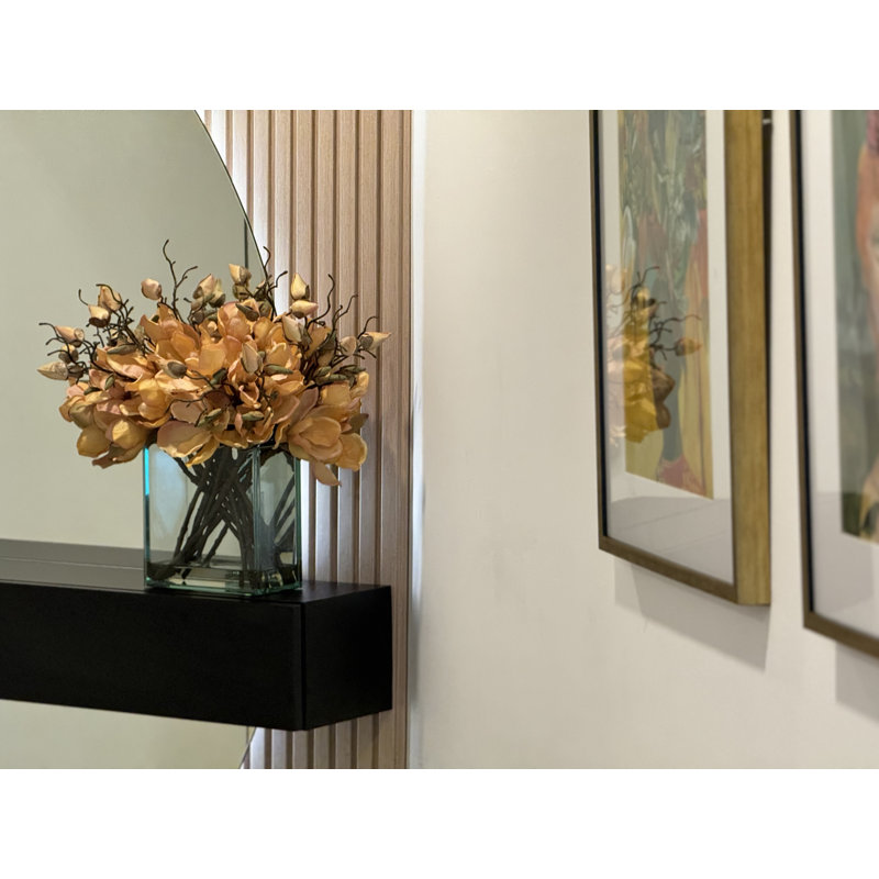 Magnolia Arrangement in Vase, Orange