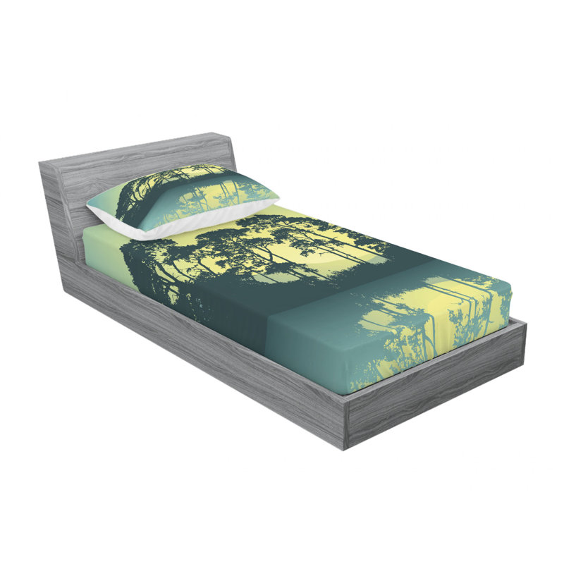 Microfiber Sheet Set, Twin XL Sheet Set with 1 Pillowcase
