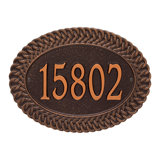 Chartwell Personalized Standard 1-Line Wall Address Plaque