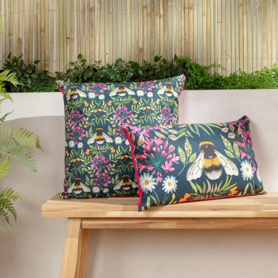Indoor / Outdoor Navy Rectangular Cushion