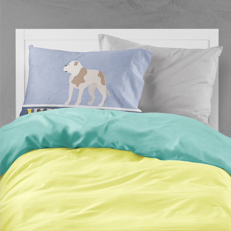 Taie d’oreiller welcome, Bouledogue américain