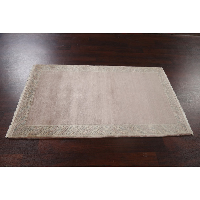 Tapis oriental en laine népalais à bordure 3 x 5