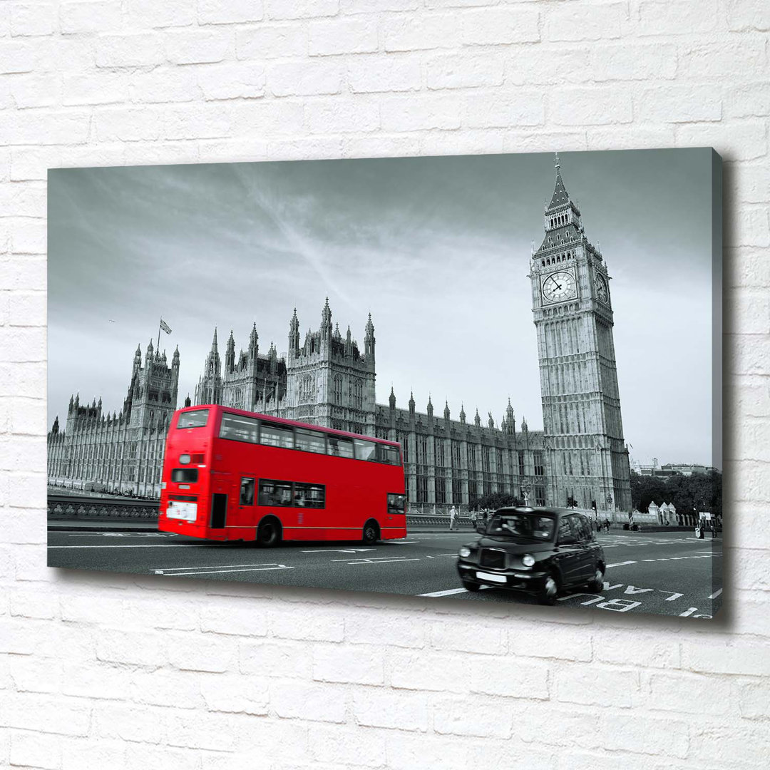 London Bus - Kunstdrucke auf Leinwand