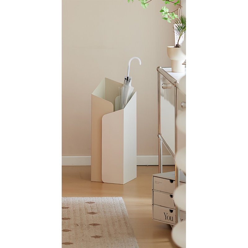 Porte-parapluies, Beige / Blanc