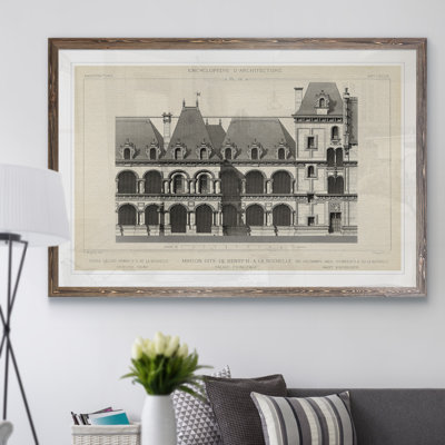 «French Facade I», reproduction d'art encadrée