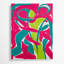 Abstrait art figuratif sur toile rouge 83-1386627843