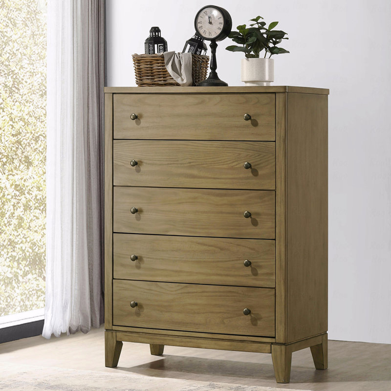 Commode à 5 tiroirs pour chambre à coucher