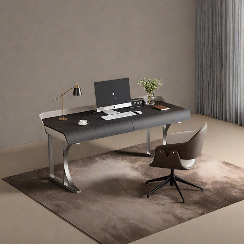 Ehrhardt, 29.53" H x 55.12" W x 27.56" D, Black/Gray