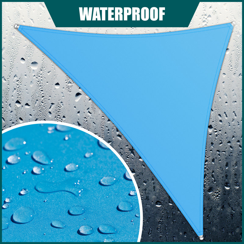 Royal Shade Waterproof Triangle Shade Sail, Blue, 16' x 16'