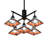 Deshundra 5 - Light Steel Dimmable Square / Rectangle Chandelier