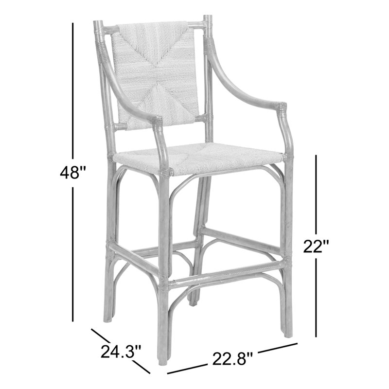 Mecklenburg Counter Stool, Cherry/Brown