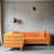 Mélange de polyester orange sélectionné