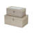 2 Piece Faux Leather Decorative Box Set-17872244