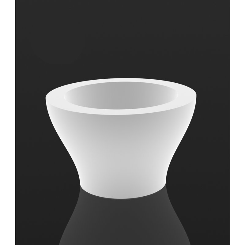 Pot à fleurs en résine Centro, H 14,75 po x l 23,5 po x P 23,5 po