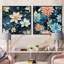 Inner Harmony Exploration Mediation II - ensemble de 2 collages floraux carrés-101859761-101859760