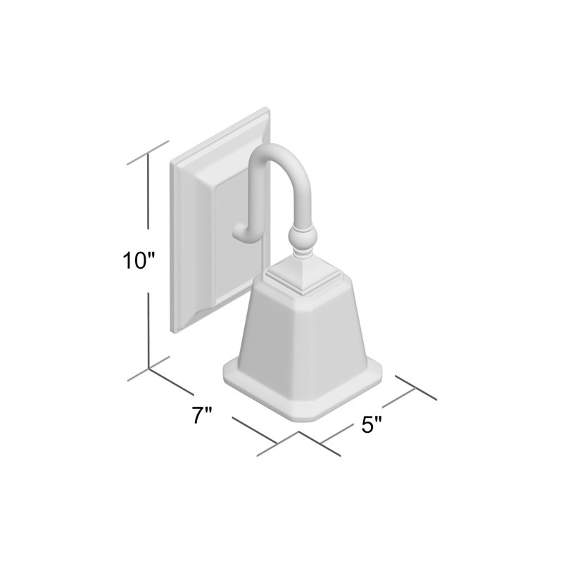 Nicholas 1-Light Polished Chrome Wall Sconce, Polished Chrome, Opal Etched