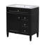 Meuble-lavabo de 30 po avec lavabo supérieur, armoire de rangement moderne avec 2 tiroirs et un tiroir basculant, meuble-lavabo simple (identique à SW000122AAE-1)-115898707