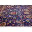 Tapis oriental rétro vintage mauve-bleu marine 10 x 13