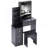 Compact And Stylish Bedside Cabinet Set With Extra Large Mirror And Abundant Storage-1075512596