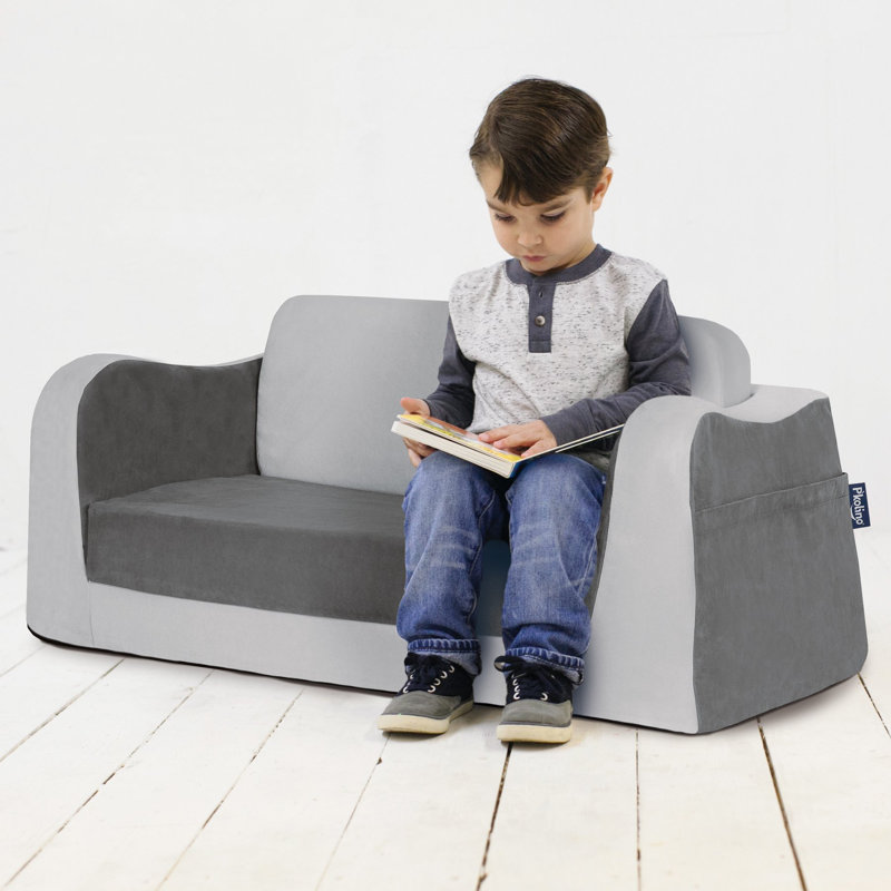 Chaise longue Zella Reader, Gris
