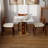 33.5"X 33.5" Square Pedestal Dining Table-622222388