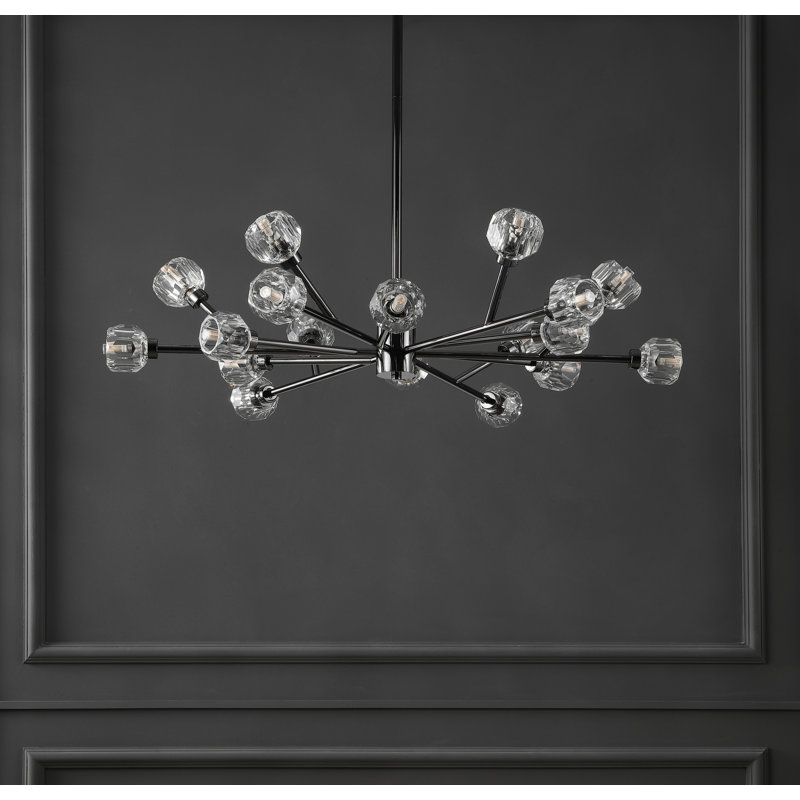 Elizabelle 18 - Light Chandelier, Black