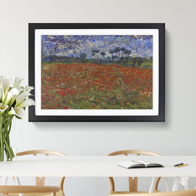 Poppy Field by Vincent Van Gogh - Framed Print