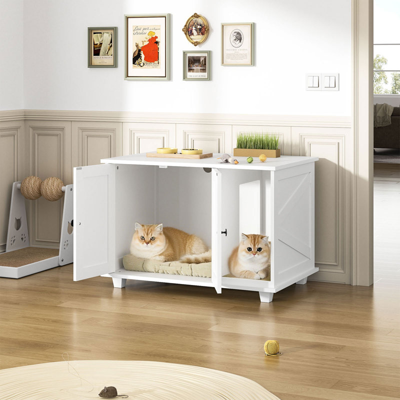 Litière cachée pour chat