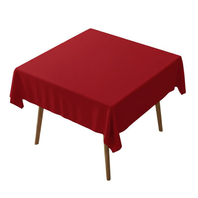 Ayaan Elegant Tablecloth (55 x 55 Inches), 65% Cotton / 35% Polyester, Easy Clean, Machine Washable at 86°F, Tumble Dryer Safe, Ironable | Perfect for Dining Table & Special Occasions, Durable & Stylish Design