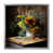 Impression argent sur toile encadrée