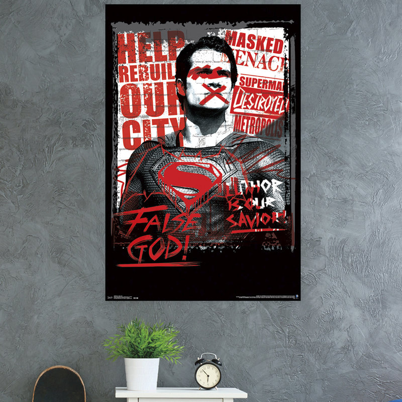 Impression sur papier batman v superman-faux dieu
