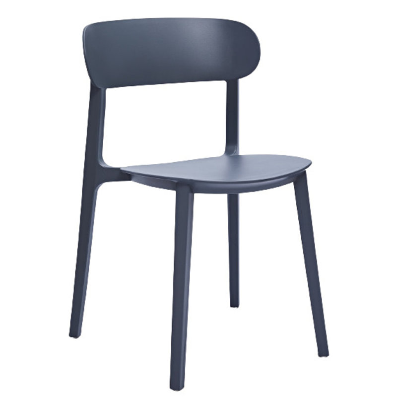 Chaise d'appoint empilable Bryany, Gris