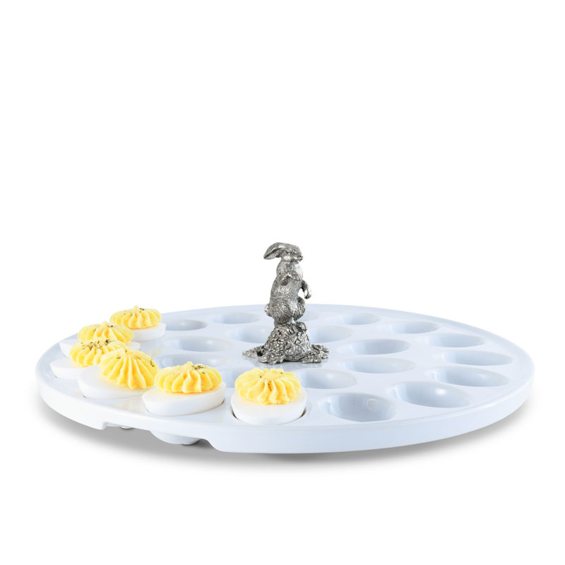 Vagabond House Garden Friends Egg Platter