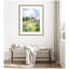 «Vermont Barn in Summer» par Patricia Shaw, reproduction d'art encadrée