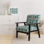Fauteuil d'appoint rembourré style bohémien et éclectique Coastal Comfort Paisley