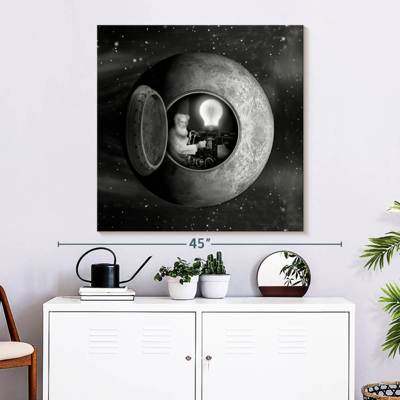 Kelan Man In The Moon, 33" H x 33" W