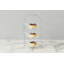 Glass Stacking Appetizer Plate, White