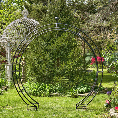 104.3'' W x 18.5'' D Arbour in Antique Black