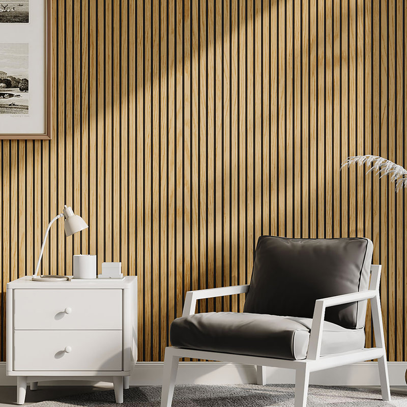 60cm Reclaimed Wood Wall Paneling (4 pack), Oak